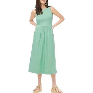 NWD J. Crew Ribbed Knit Mixy Dress Eucalyptus Green Size Large